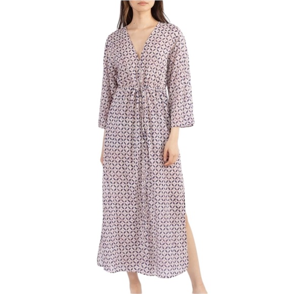 XIRENA | NEW! $297 Mykah Cotton Kaftan Maxi Dress in Sands, Size XL - Picture 12 of 12